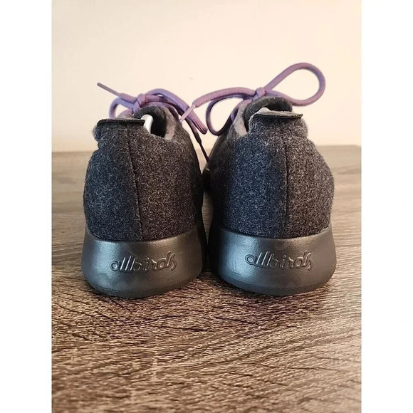 Allbirds Men's Wool Runners Gray Purple Black Sz 13 - Picture 6 of 10